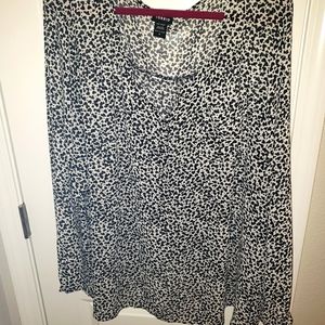 Black and white dressy shirt